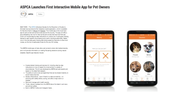 ASPCA mobile app